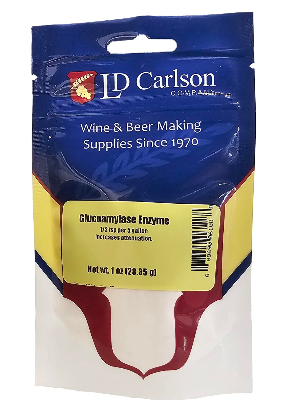 Home Brewing Supplies Glucoamylase Enzyme Powder - 1 Ounce