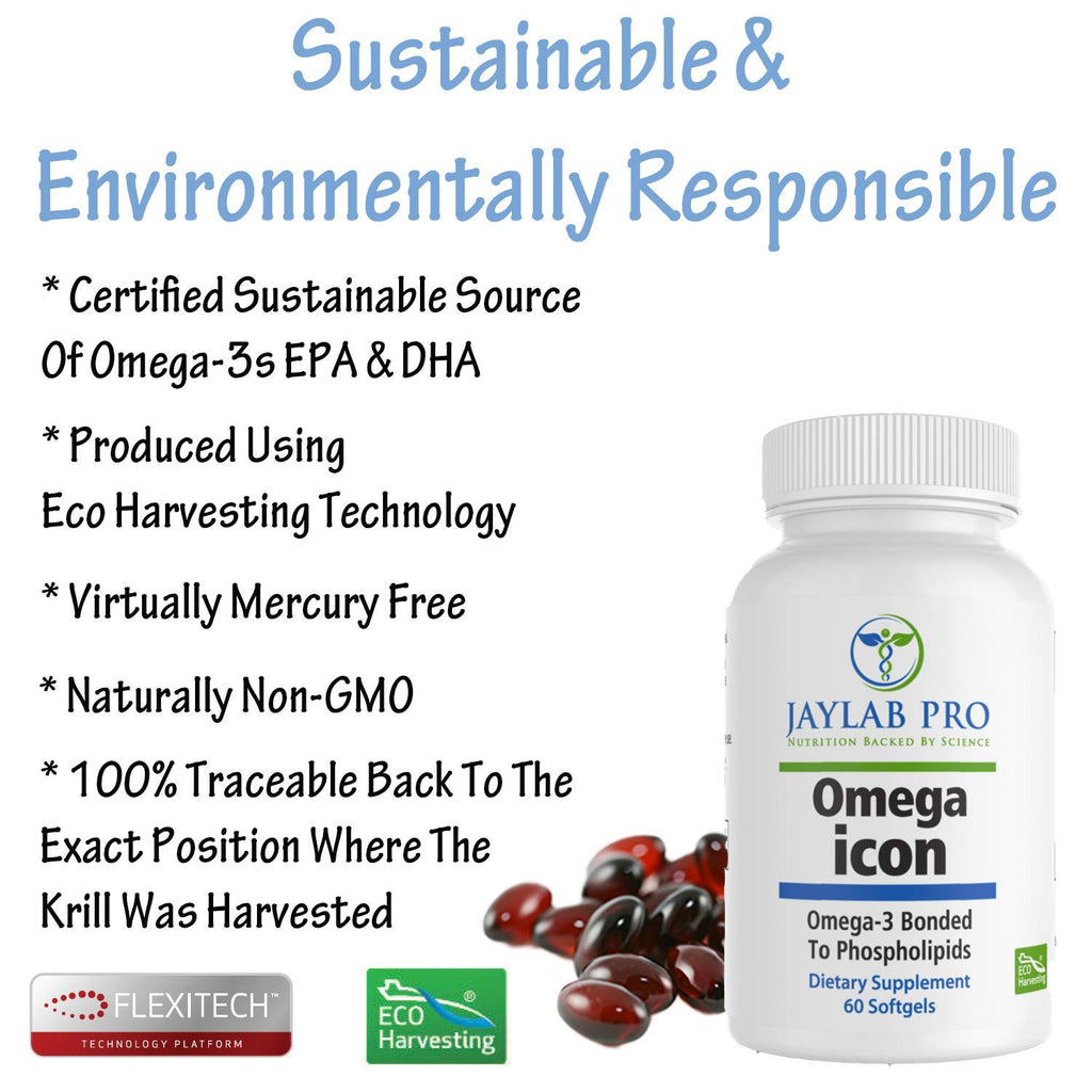 JAYLAB PRO Omega Icon Antarctic Krill Oil 1000mg - 60 Softgels - image 7
