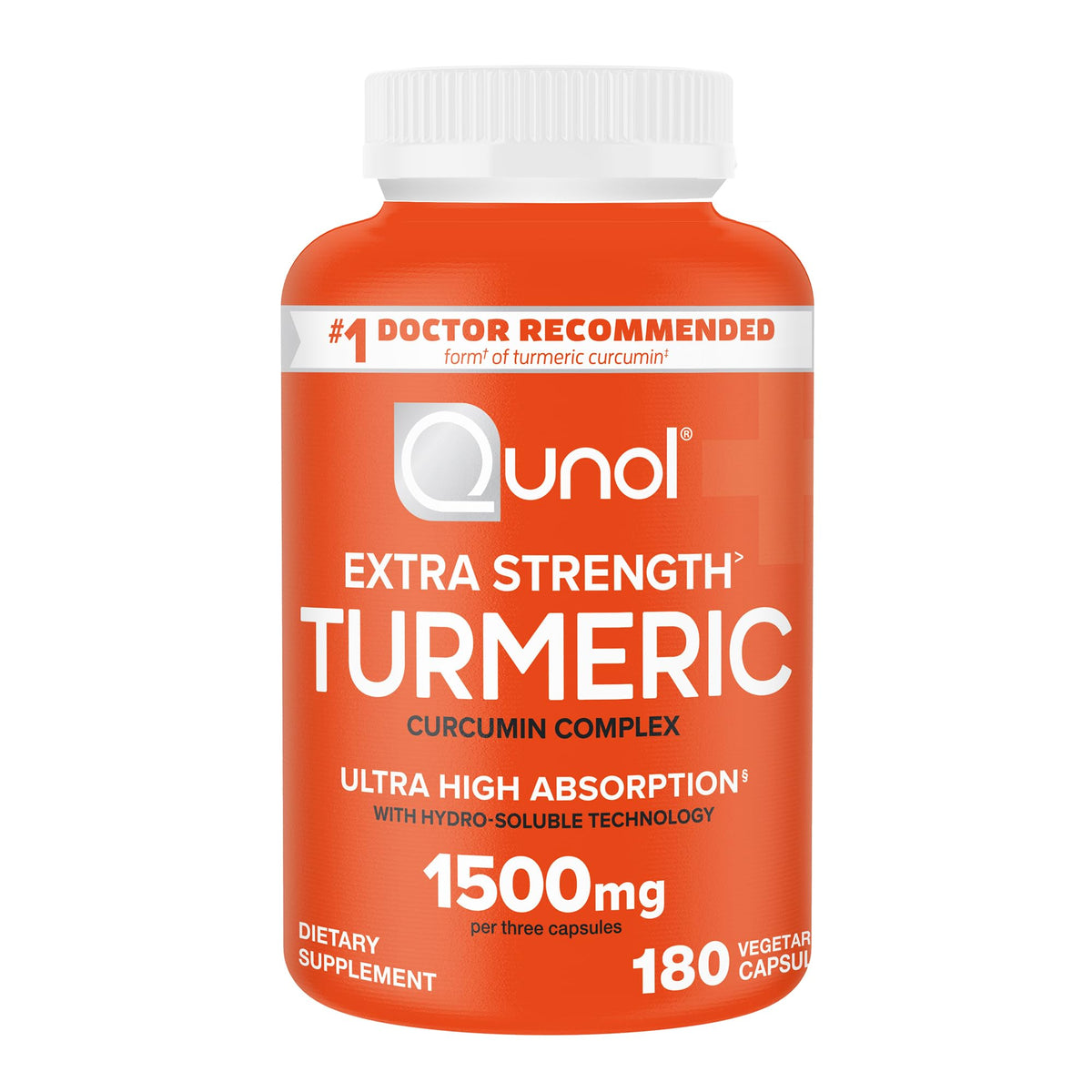 Qunol Unflavored capsule turmeric 1500mg Bottle N