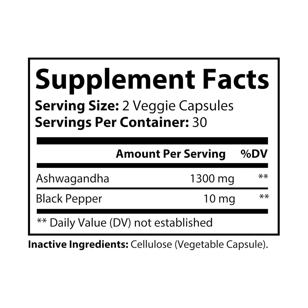 Yogatein Ayurvedic Ashwagandha - 60 Capsules - image 5