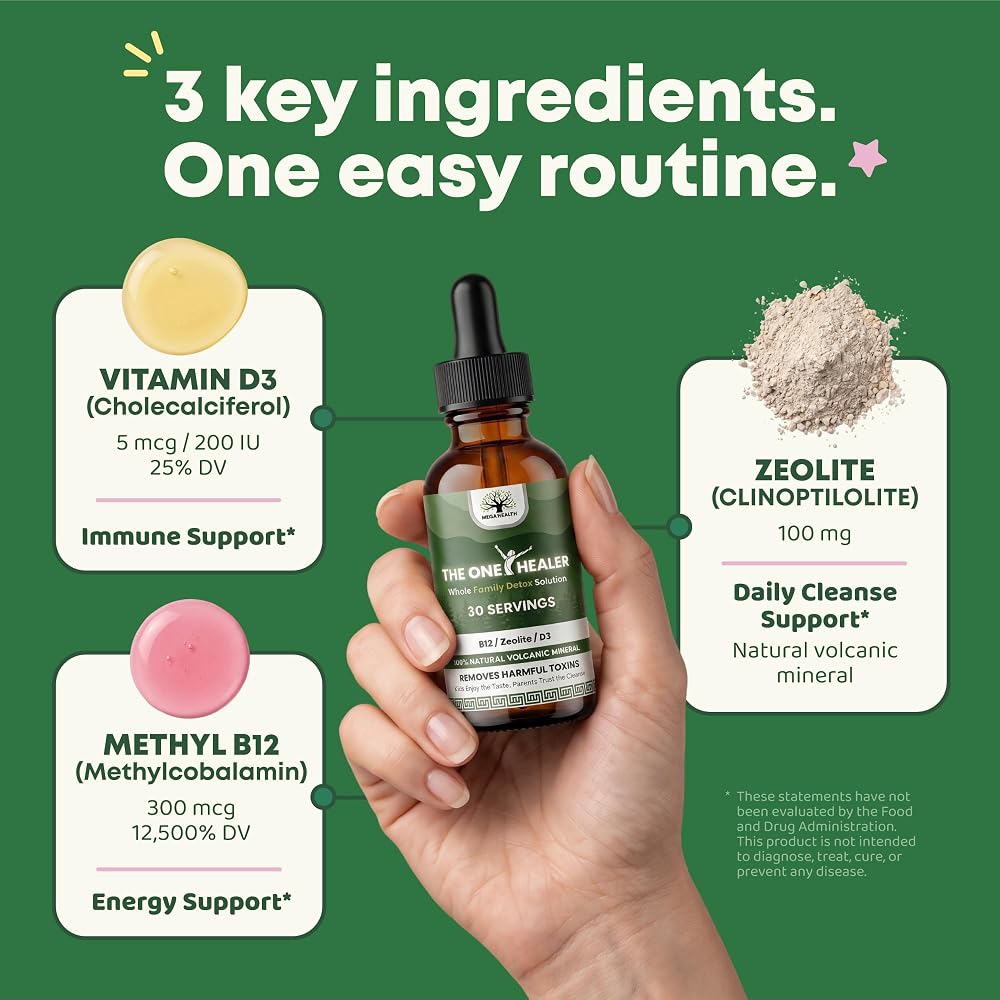 MEGA HEALTH The One Healer Zeolite Detox for Kids & Adults