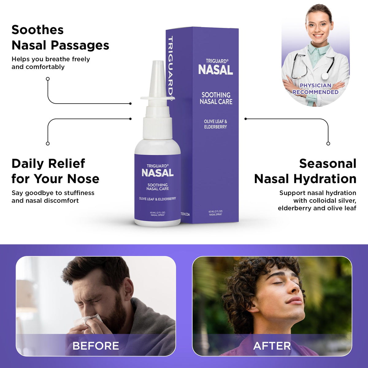 Oxygen Nutrition TriGuard Plus Colloidal Silver Nasal Spray - 2 Fl Oz - image 3