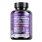 MEGNETA Milk Thistle Supplement for Liver Health - 60 Capsules