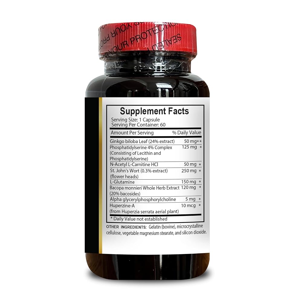 OLANTA Memory Pills Brain Function Support with Ginkgo Biloba - 60 Capsules - image 4