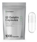 Horbäach Empty Capsules Size 00 - 1000 Clear Gelatin Capsules