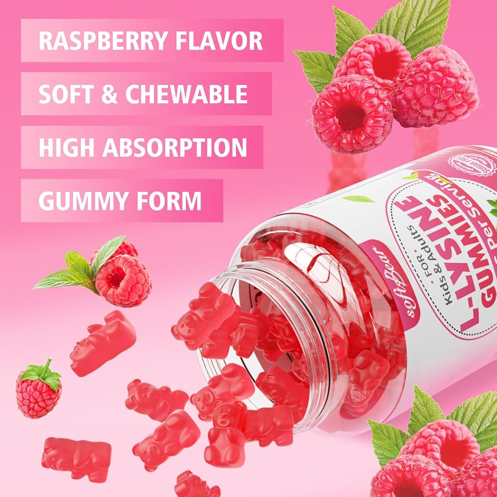 softbear L-Lysine Gummies for Adults & Kids