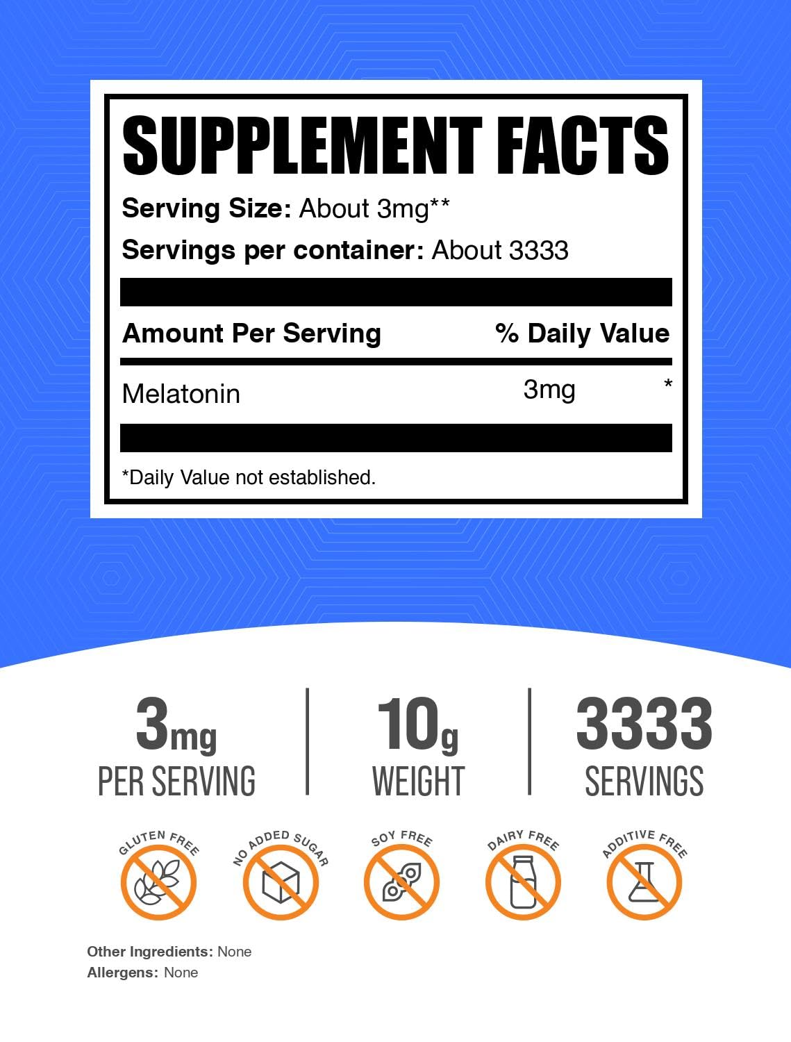 BulkSupplements.com Melatonin Powder