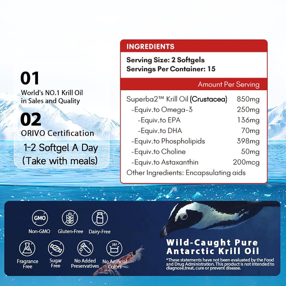 NYO3 Krill Oil Omega 3 Supplement