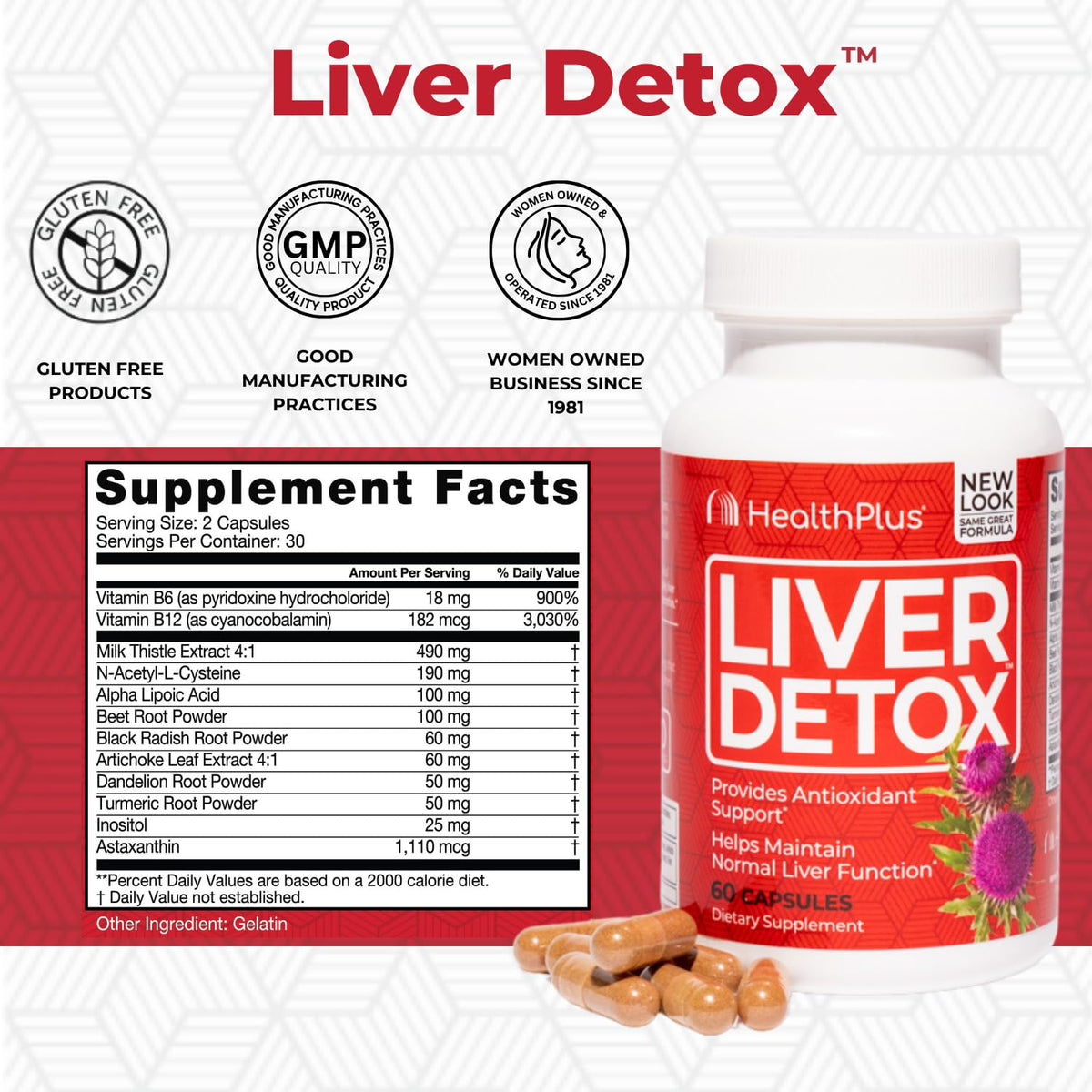 Health Plus Liver Cleanse Capsules - 60 Count - image 2