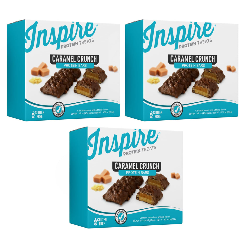 BariatricPal Inspire High Protein Bars Caramel Crunch - 21 Count