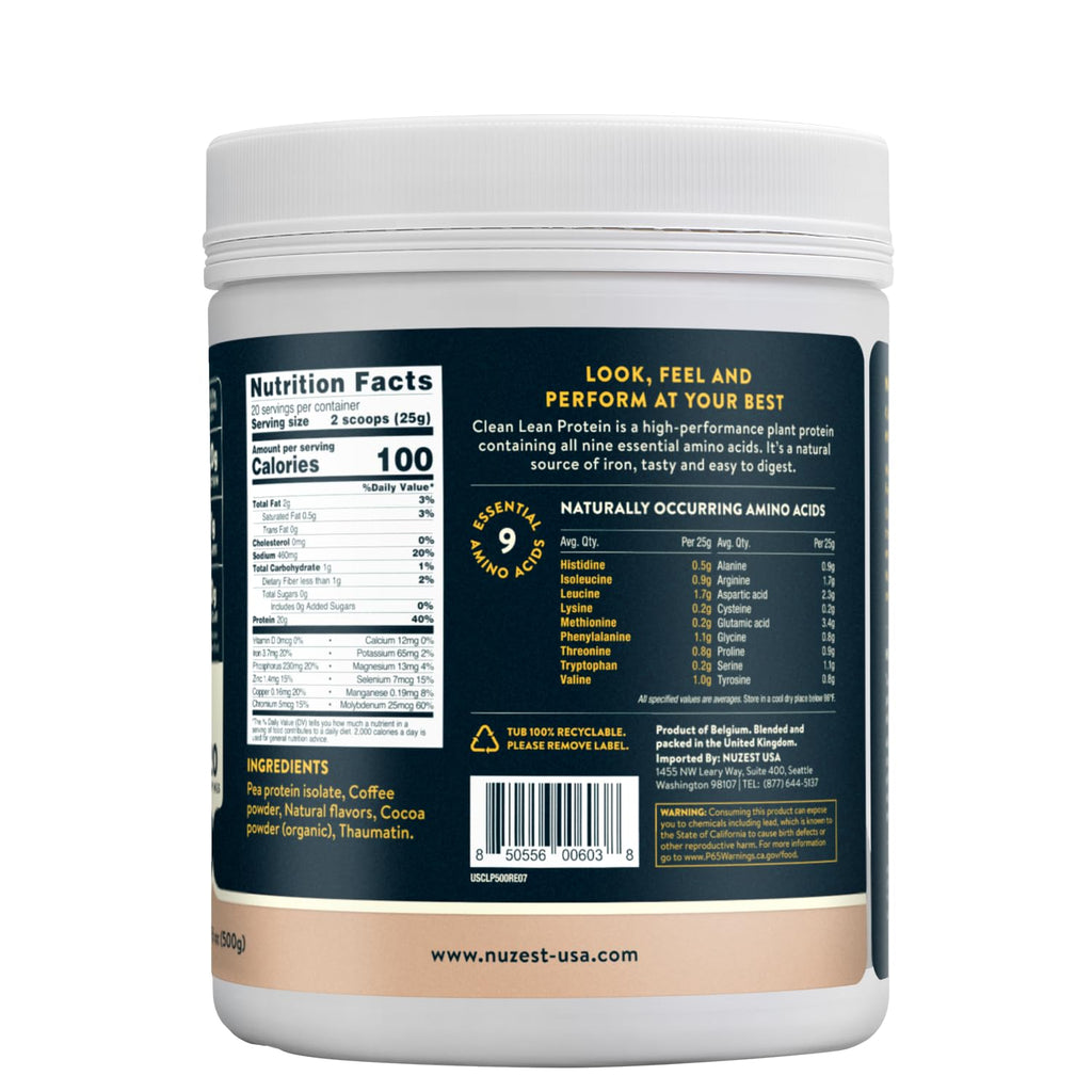 Nuzest - Pea Protein Powder - Clean Lean Protein