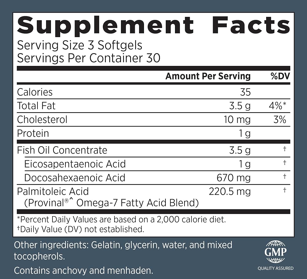 Primal Labs DuOmega 3&7 Fish Oil Supplement - 90 Capsules - image 2