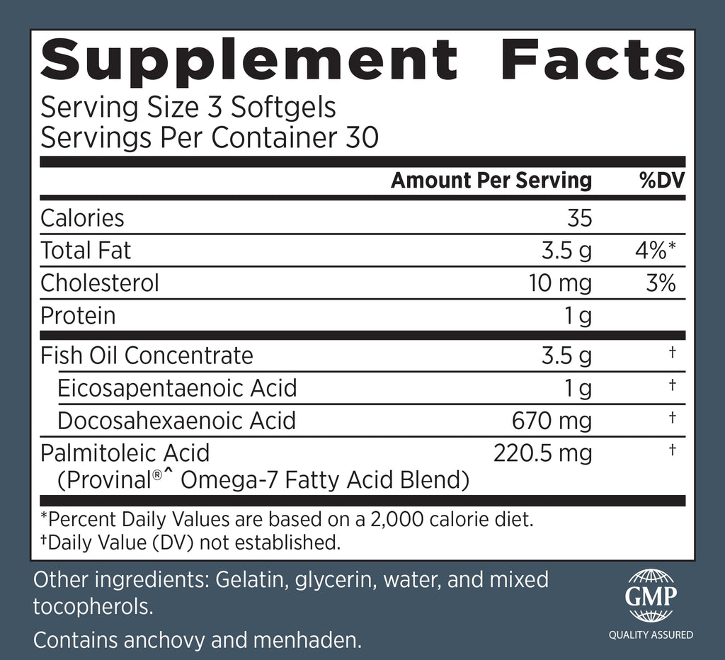 Primal Labs DuOmega 3&7 Fish Oil Supplement - 90 Capsules - image 2
