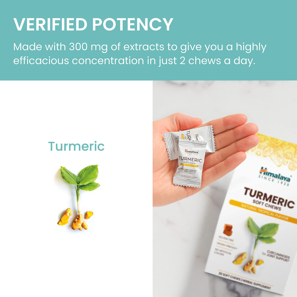 Himalaya Turmeric Chews with Curcumin Joint Support - 30 Soft Chews - image 5