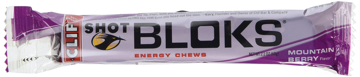 CLIF Bar Shot BLOKS Mountain Berry - 60g