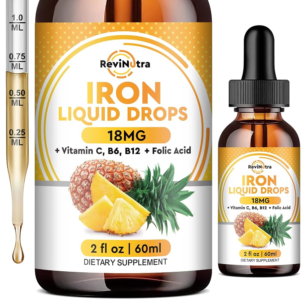 ReviNutra Liquid Iron Supplement for Women