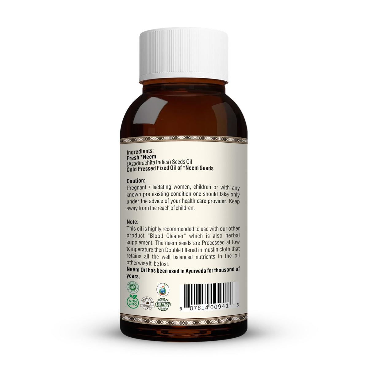Herbsforever Neem Oil Cold Pressed Premium Oil - 2 Fl Oz - image 2