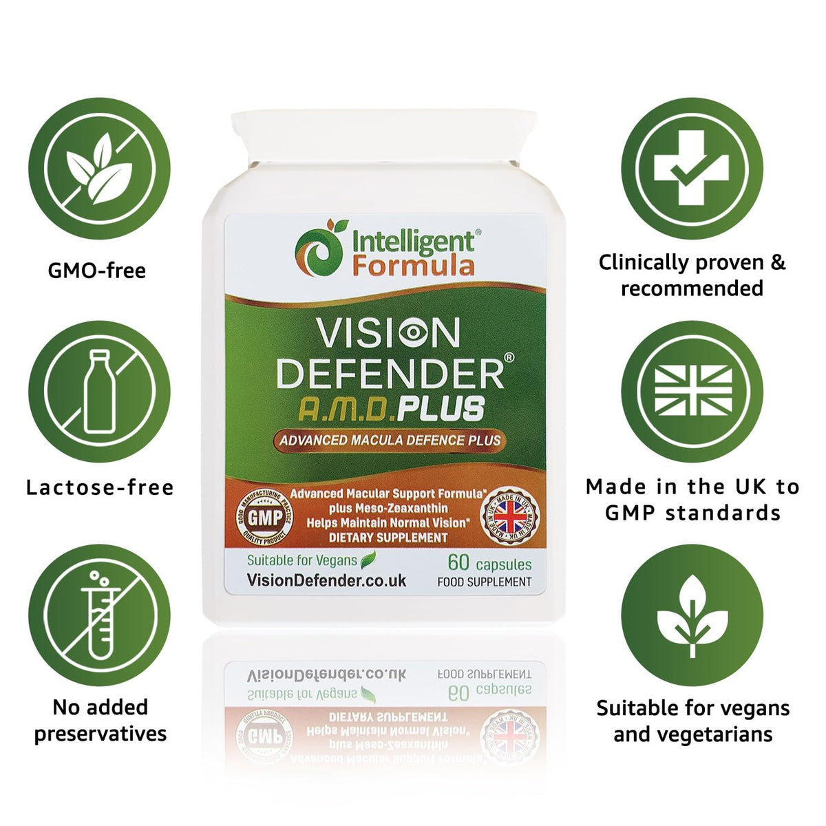 Intelligent Formula Vision Defender Plus Eye Supplement - 60 Vegan Capsules - image 7