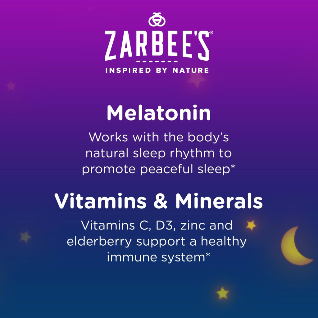 Zarbee's Children's Sleep + Immune Melatonin Gummies - 30 Count - image 2