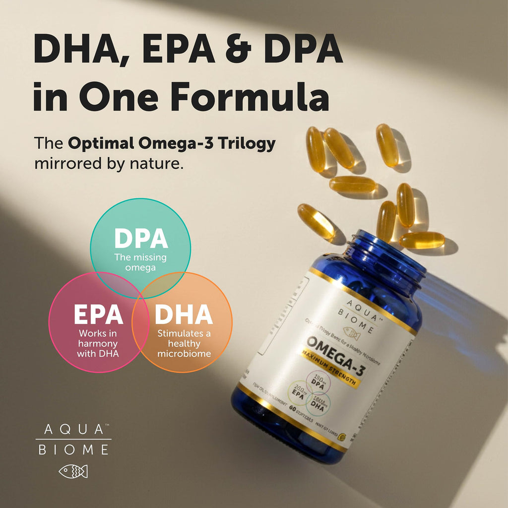 Enzymedica Aqua Biome Maximum Strength Omega 3 Fish Oil