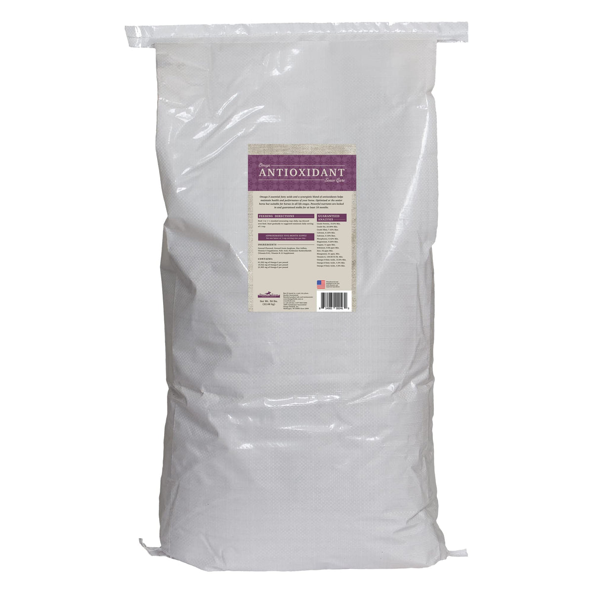 Omega Fields Omega Antioxidant Senior Care Horse Supplement - 45 lb