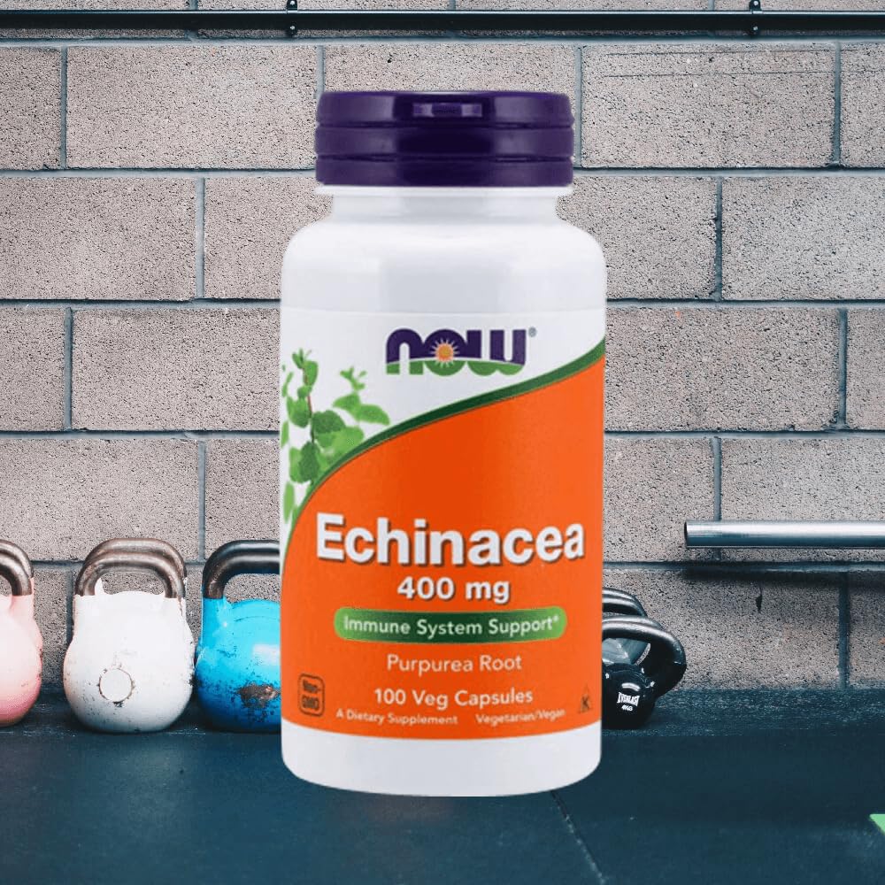 Now Foods Echinacea Root Purpurea 400mg - 100 Capsules - image 2