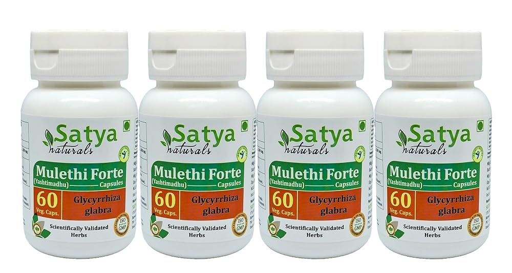 Satya Naturals Mulethi Forte Capsules 500 mg. 60 Veg. Capsule