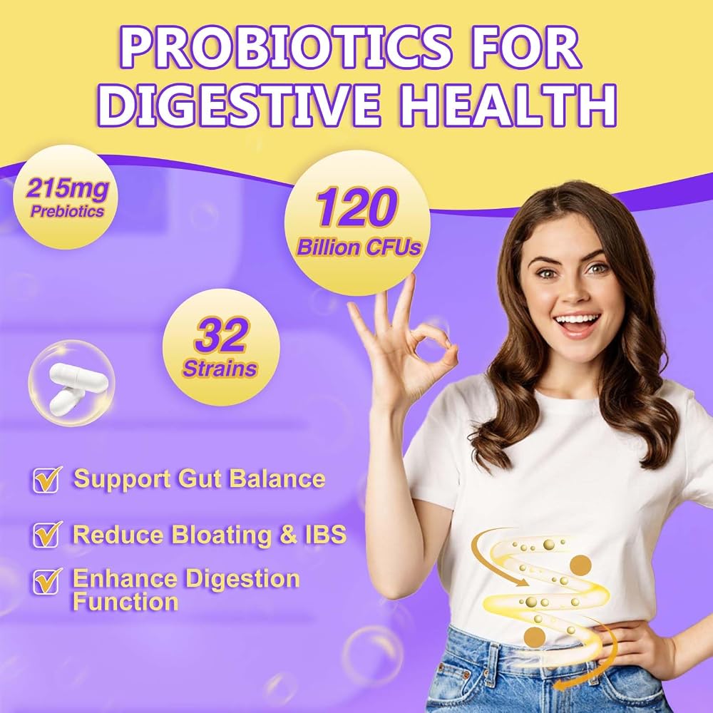 DRFOSTER Probiotics 120 Billion CFU Digestive Health - 90 Capsules - image 3