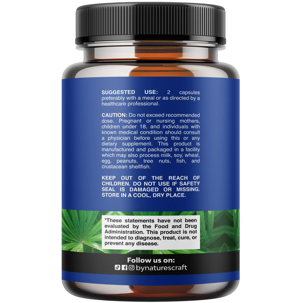 Natures Craft Saw Palmetto for Men with Beta Sitosterol