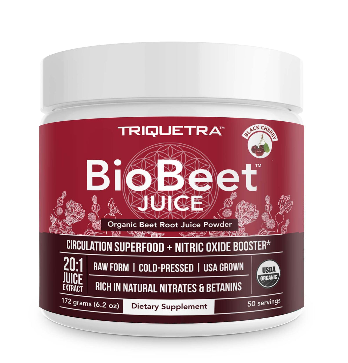 Triquetra Health BioBeet® Max Strength Beet Root Juice Powder
