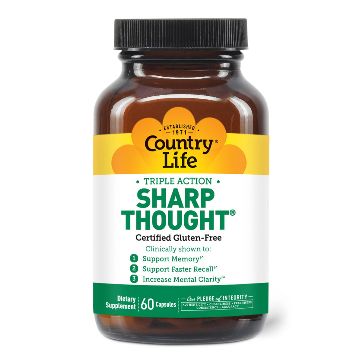 Country Life Sharp Thought Phosphatidylserine with DHA - 60 Capsules