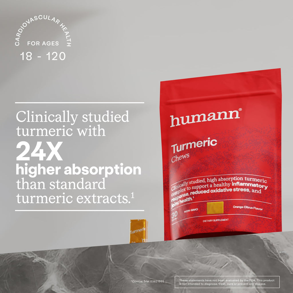 Humann Turmeric Chews Curcumin Complex Orange Citrus - 30 Count - image 3