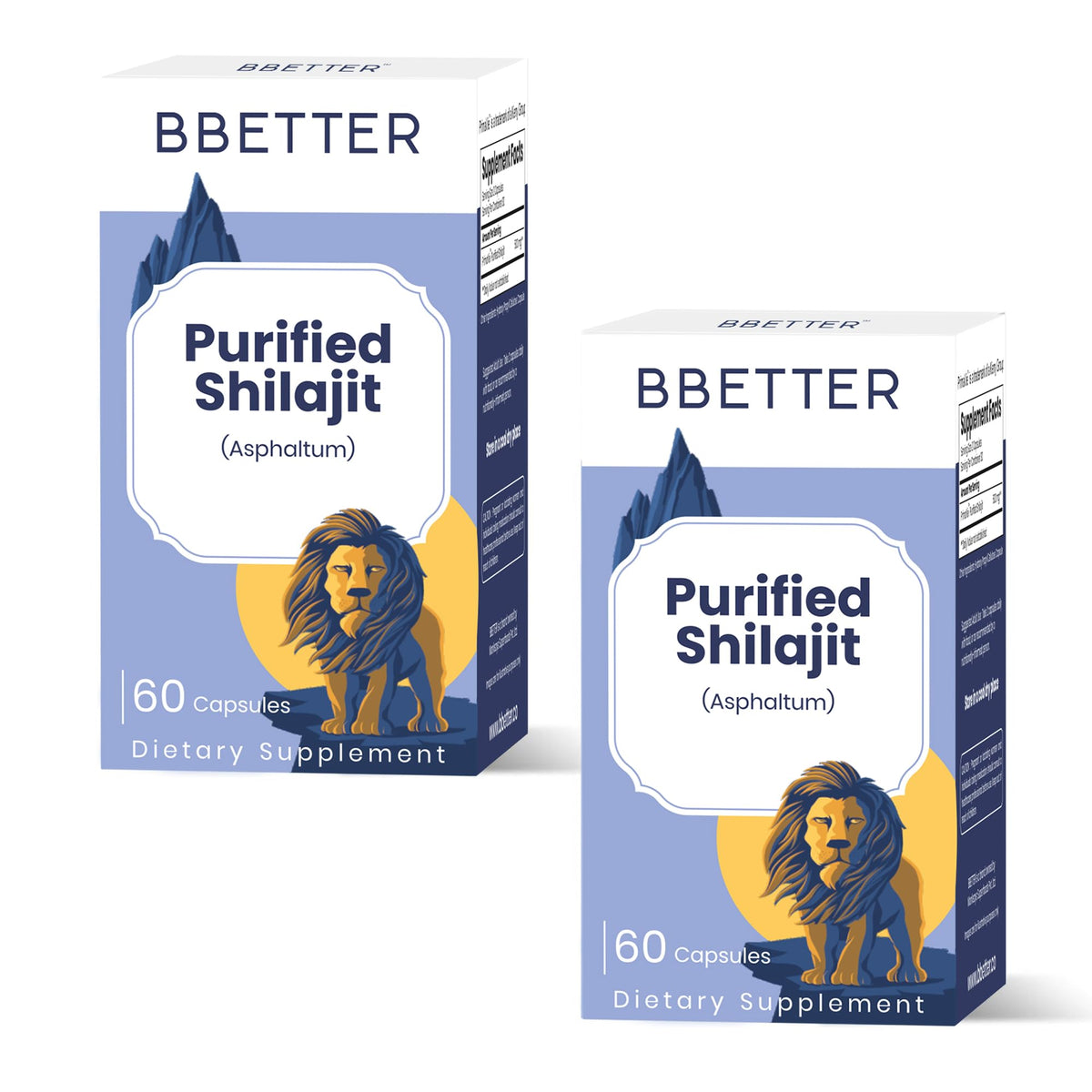BBETTER Purified Shilajit 500mg Lab Tested Shilajeet for Stamina