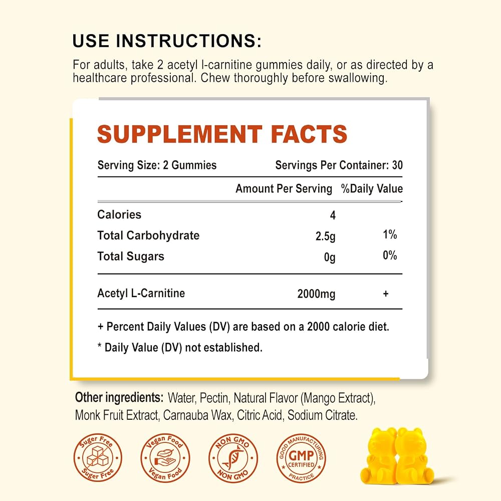 Zetelixia Acetyl L-Carnitine Gummies
