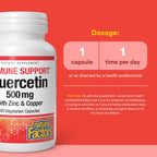 Natural Factors Quercetin with Zinc & Copper - 60 Vegetarian Capsules - image 3