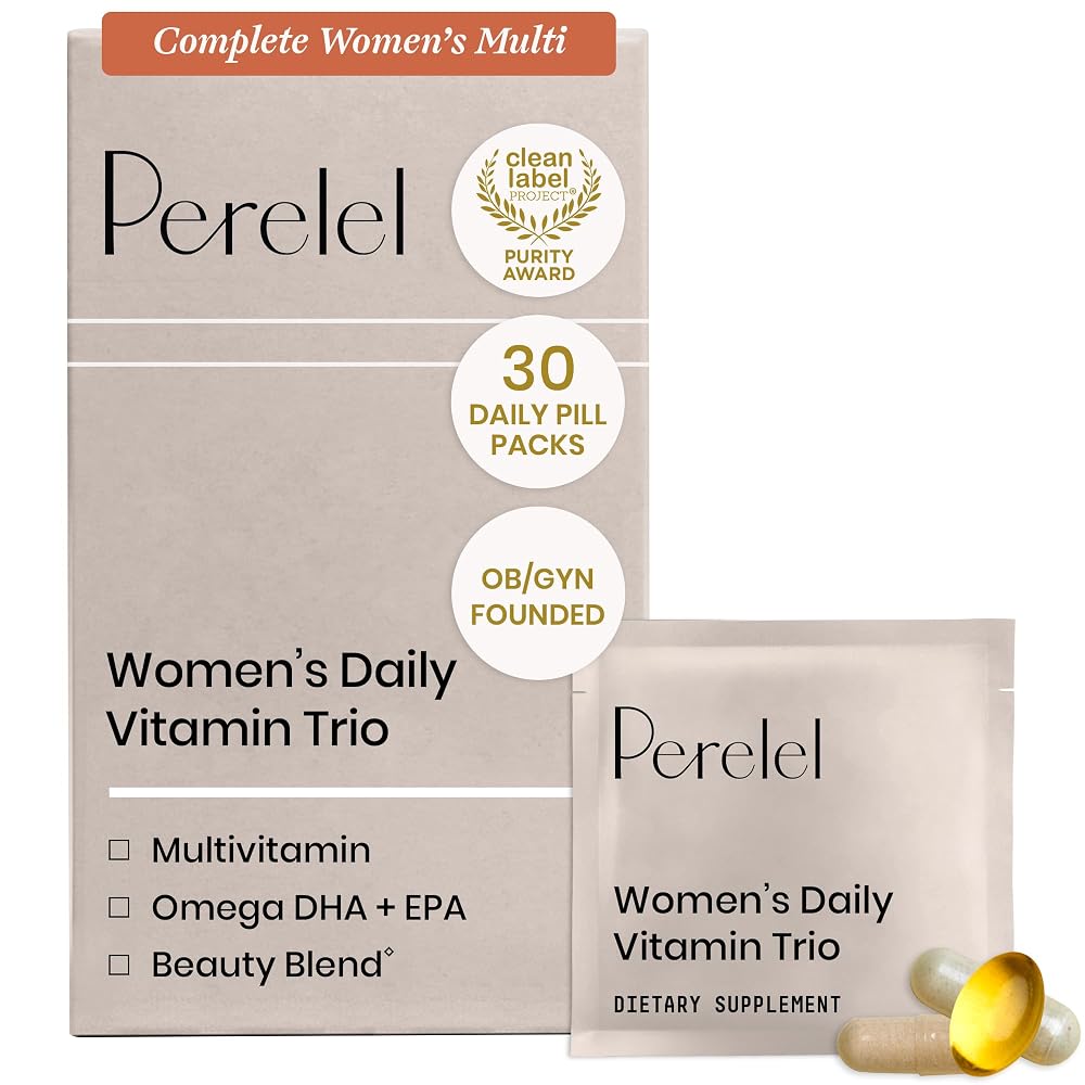 Perelel Women's Daily Vitamin Trio Multivitamin - 30 Packs