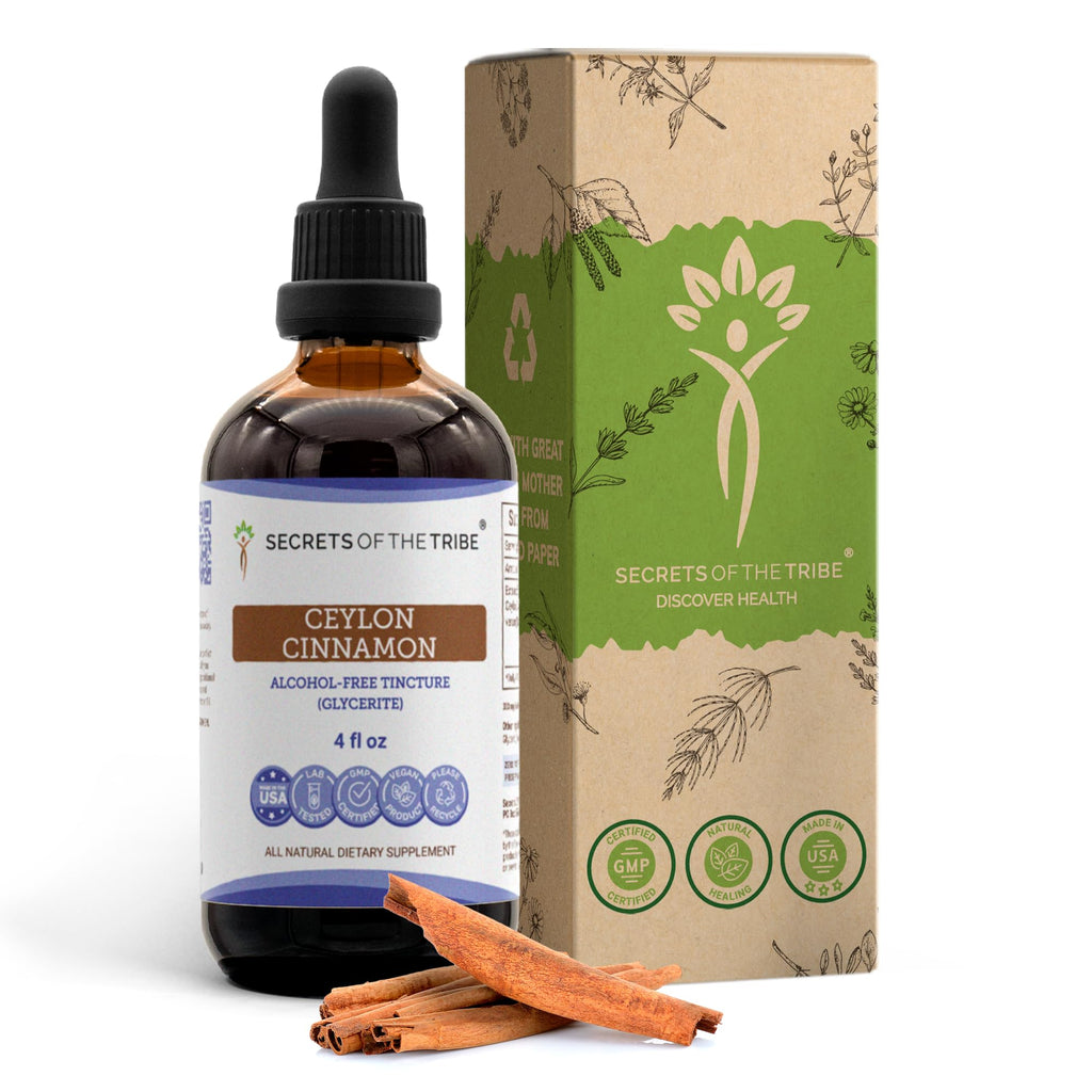 Secrets of the Tribe Ceylon Cinnamon Tincture Alcohol-Free Liquid