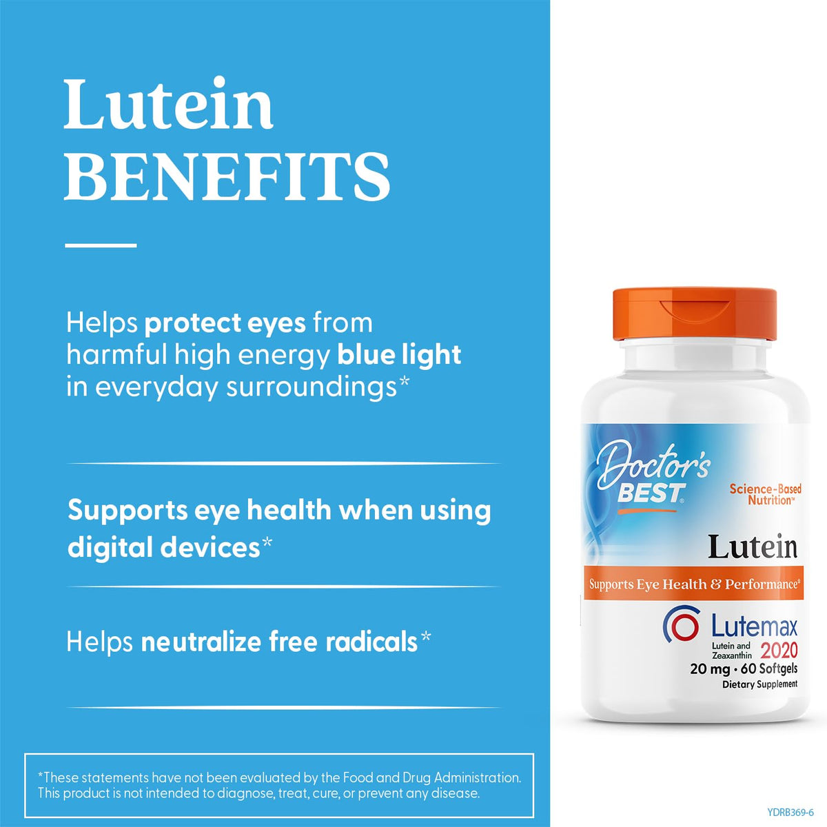 Doctor's Best Lutein Featuring Lutemax