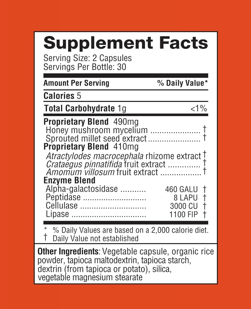 Plantiva Digestiv Multi-Enzyme Digestive Support - 60 Capsules - image 4