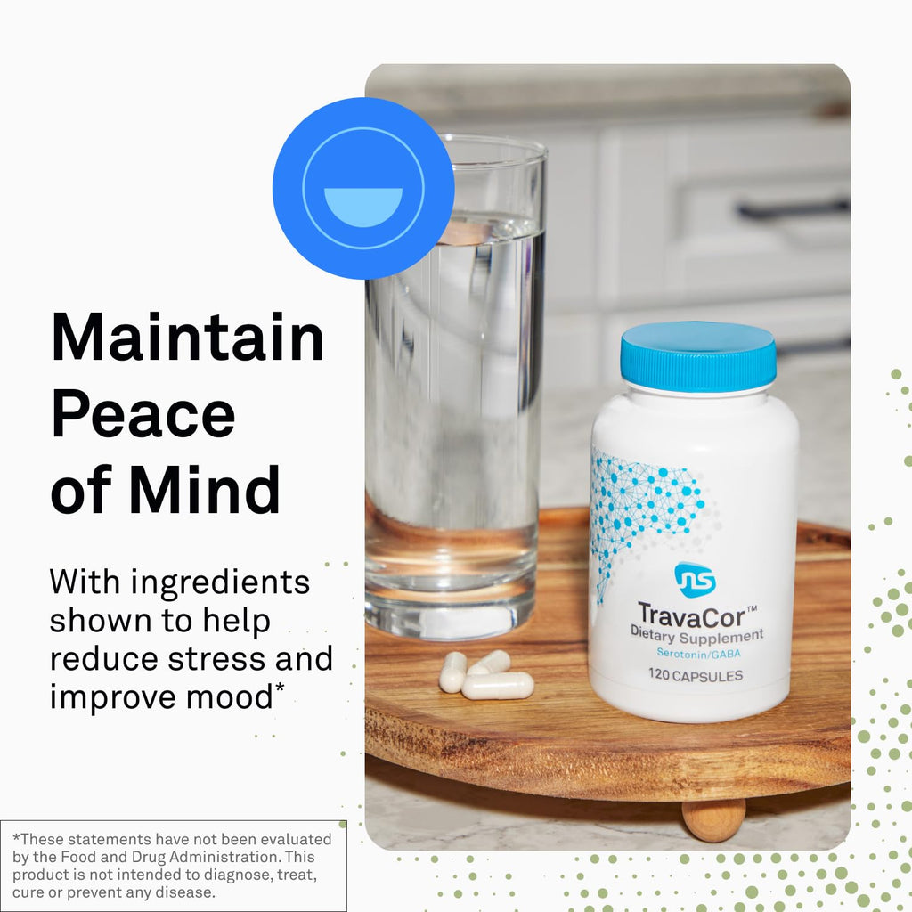 NeuroScience TravaCor Mood Support Supplement - 120 Capsules - image 2