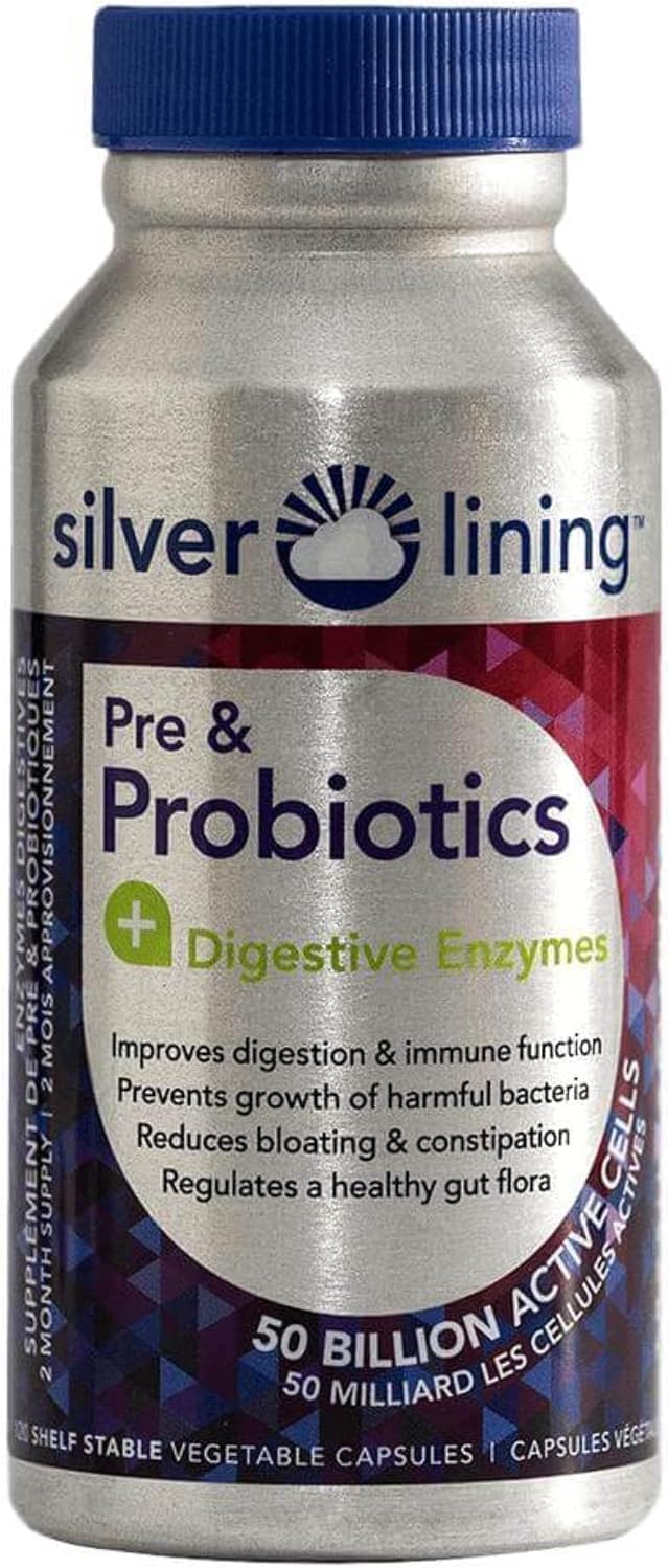 Generic Silver Lining Pre & Probiotics + Digestive Enzymes