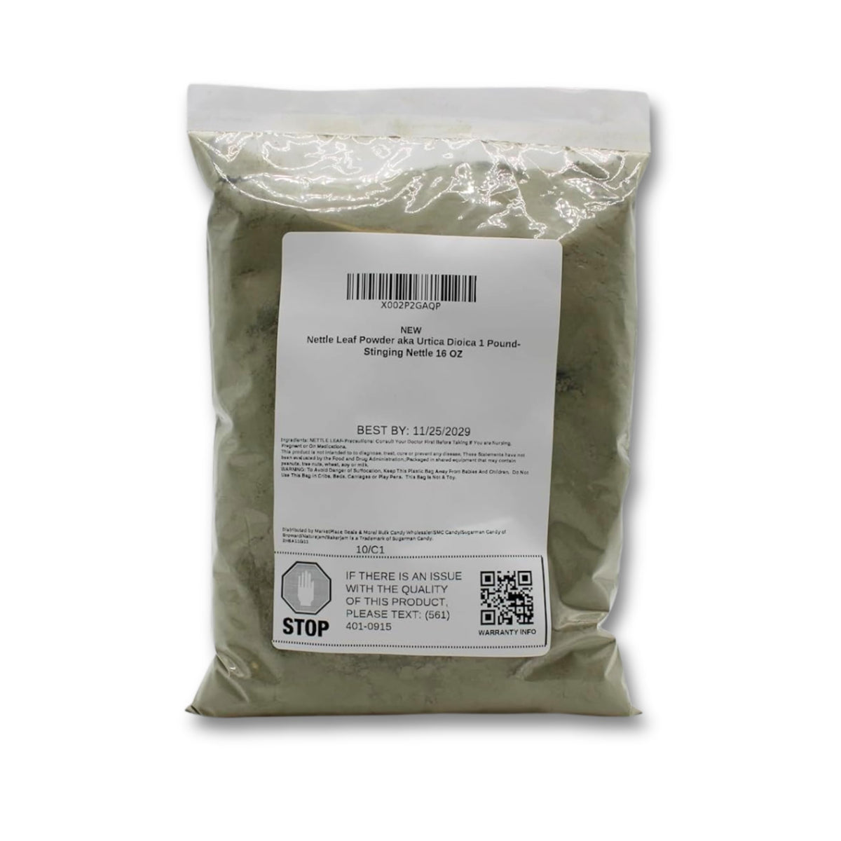 Naturejam Nettle Leaf Powder - 16 Ounces