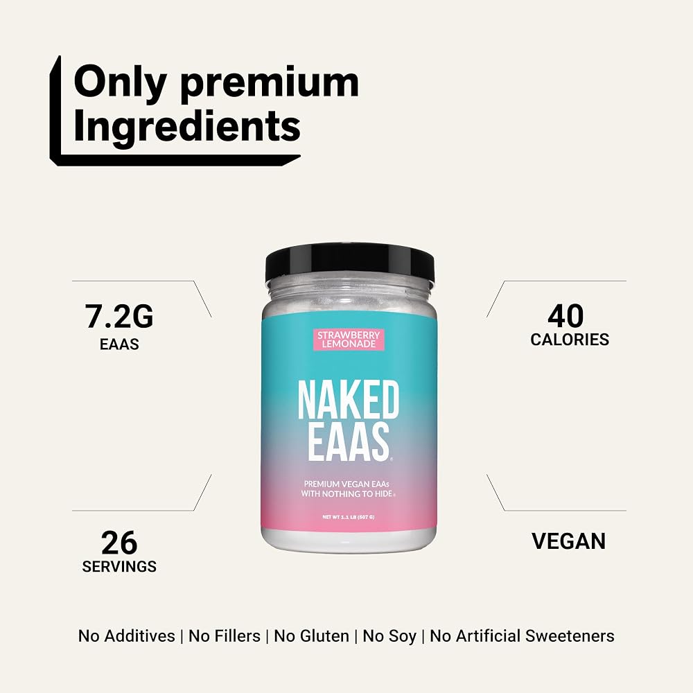 NAKED EAAs Amino Acids Powder - Vegan Essential Amino Acids