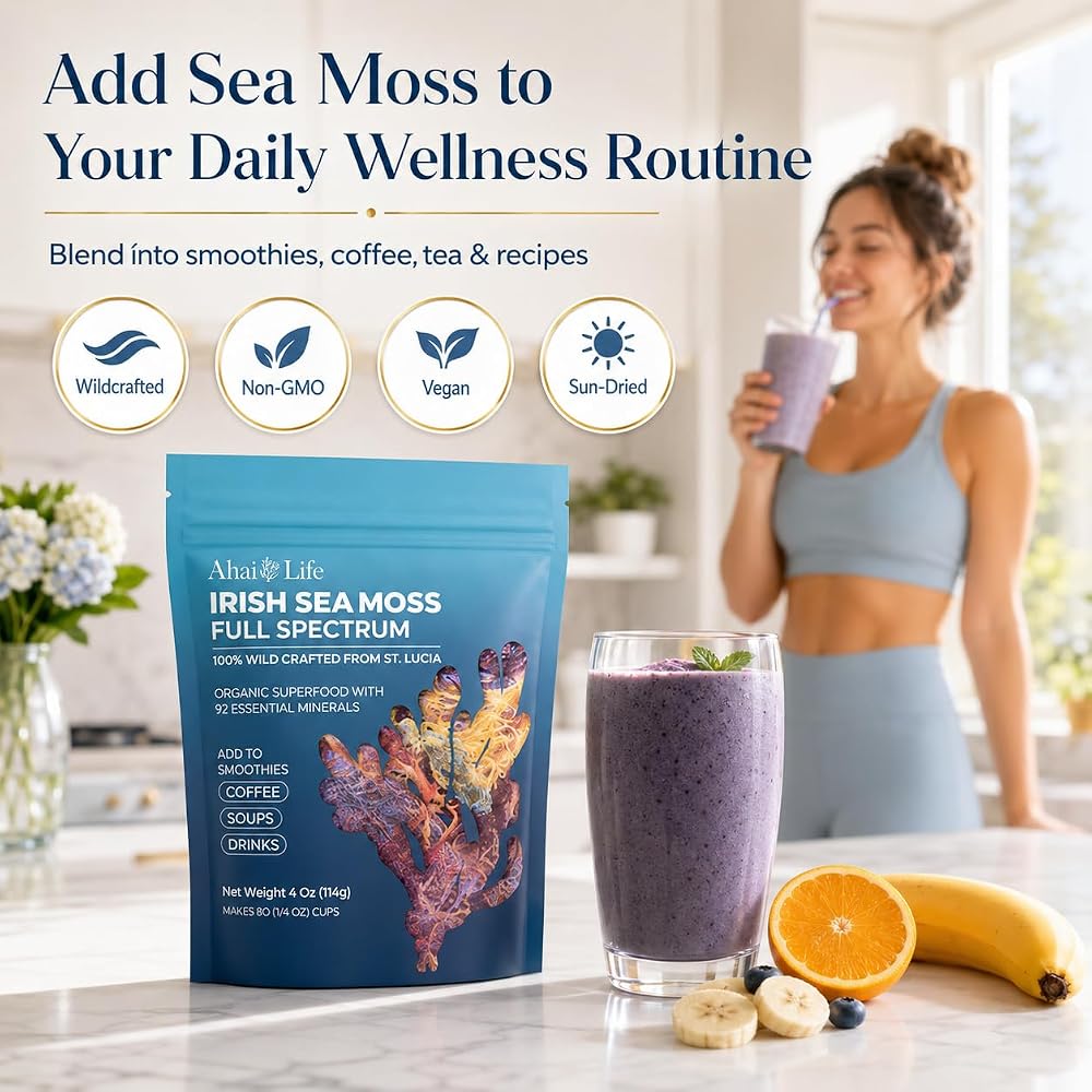 Ahai Life Full Spectrum Raw Sea Moss from St. Lucia - 4 oz - image 7