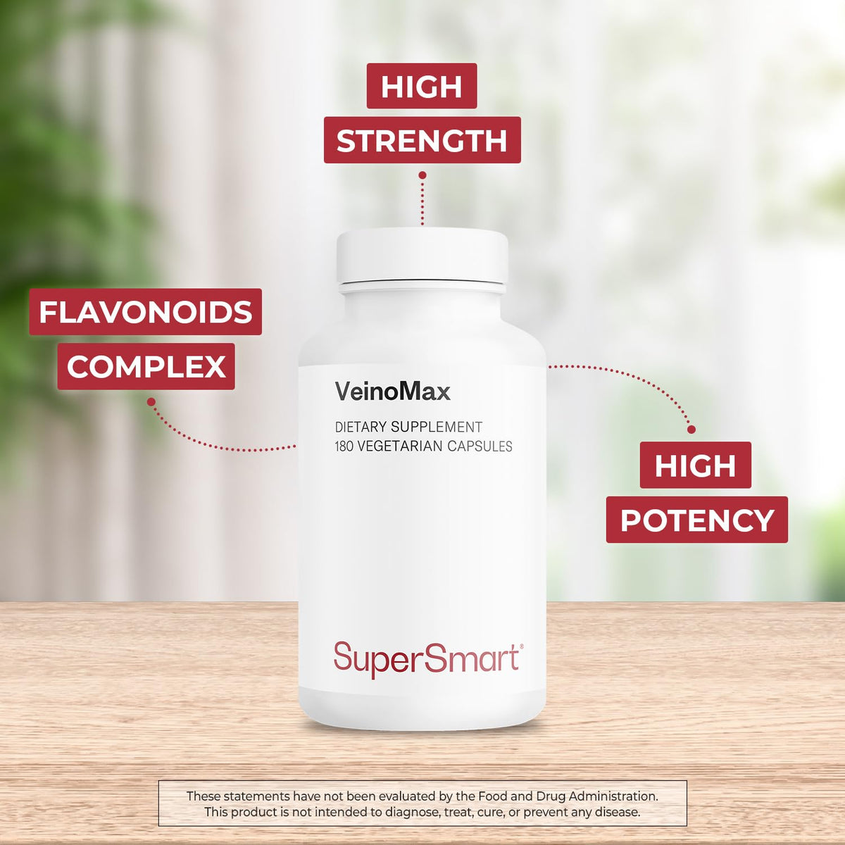 Supersmart VeinoMax Advanced Complex Flavonoids - 180 Vegetarian Capsules - image 3