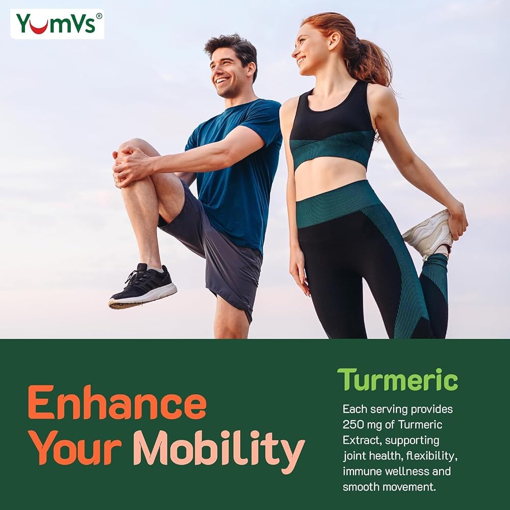 YUM-V'S YumV's Turmeric Gummies with Ginger and Piperine - Peach
