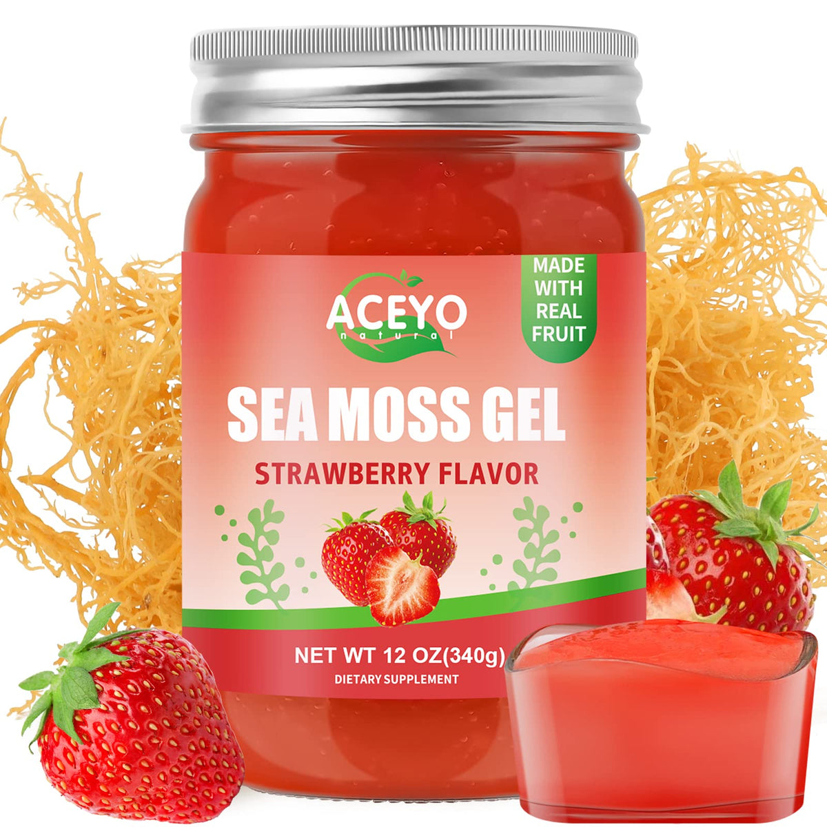 ACEYO Irish Sea Moss Gel Organic Raw Vegan