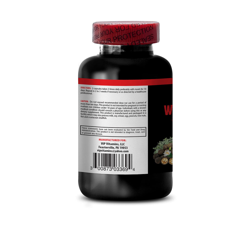 VIP Supplements Black Walnut and Wormwood Complex 1500 MG - 60 Capsules - image 3