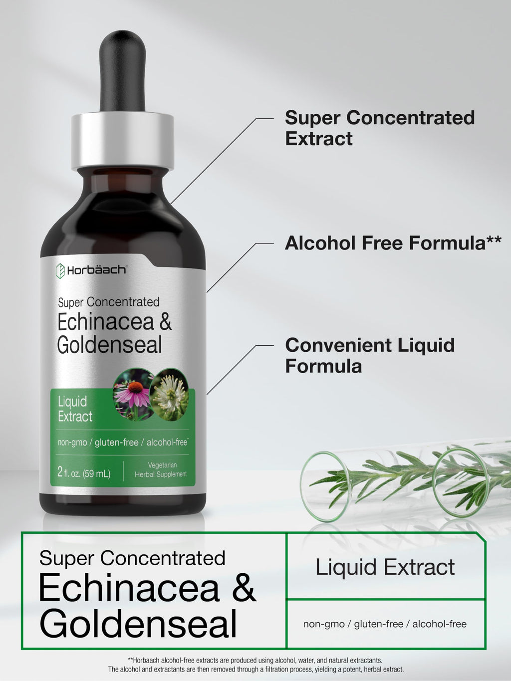 Horbäach Echinacea Goldenseal Liquid Tincture Drops - 2 fl oz - image 4