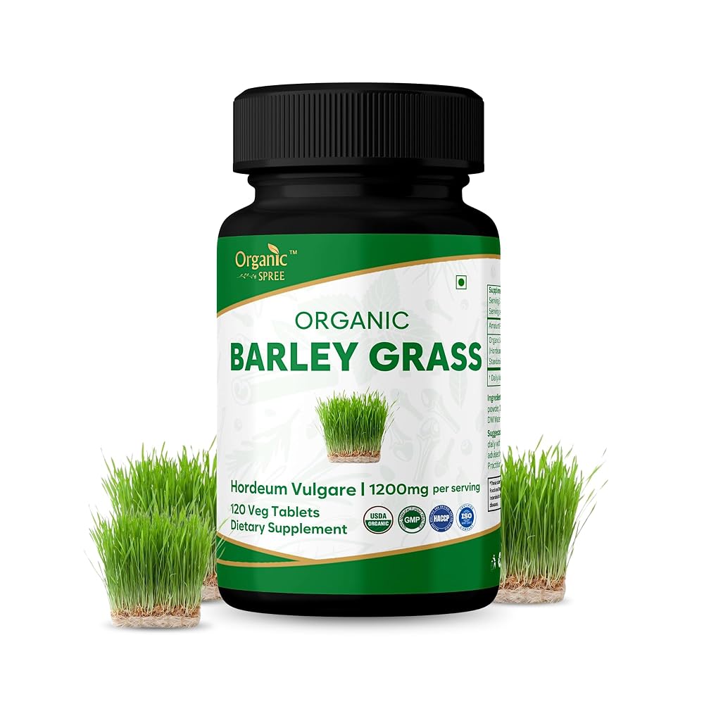 ORGANIC SPREE Barley Grass Tablets - 120 Vegetarian Tablets
